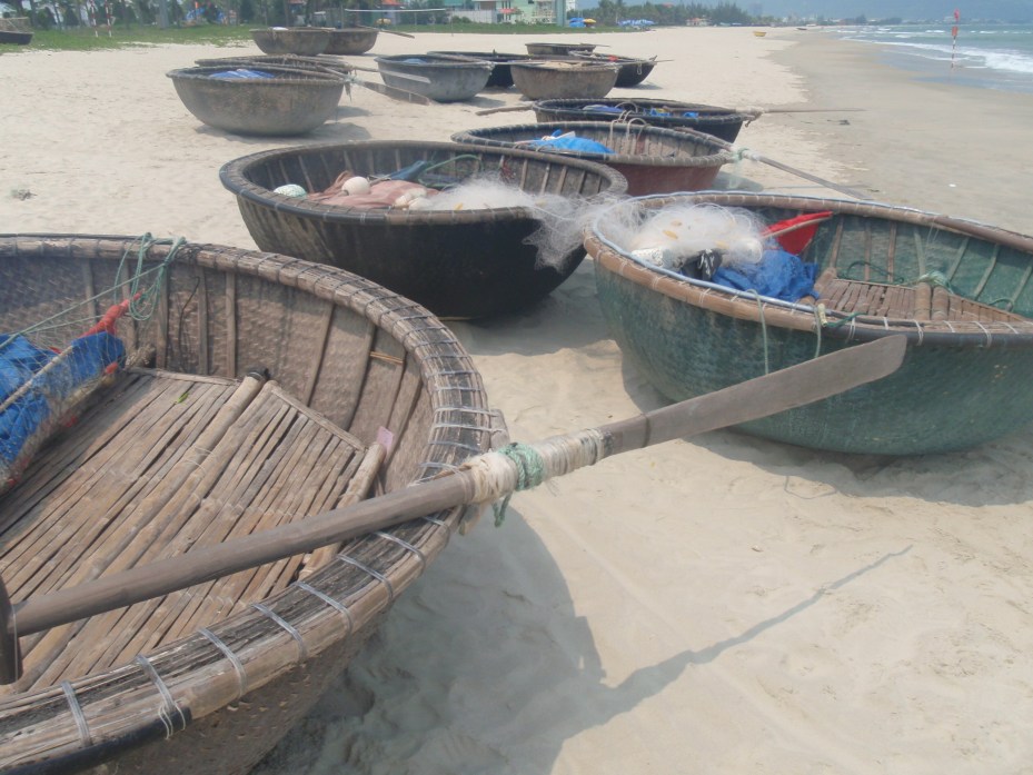 Fishing boats on China Beach.
