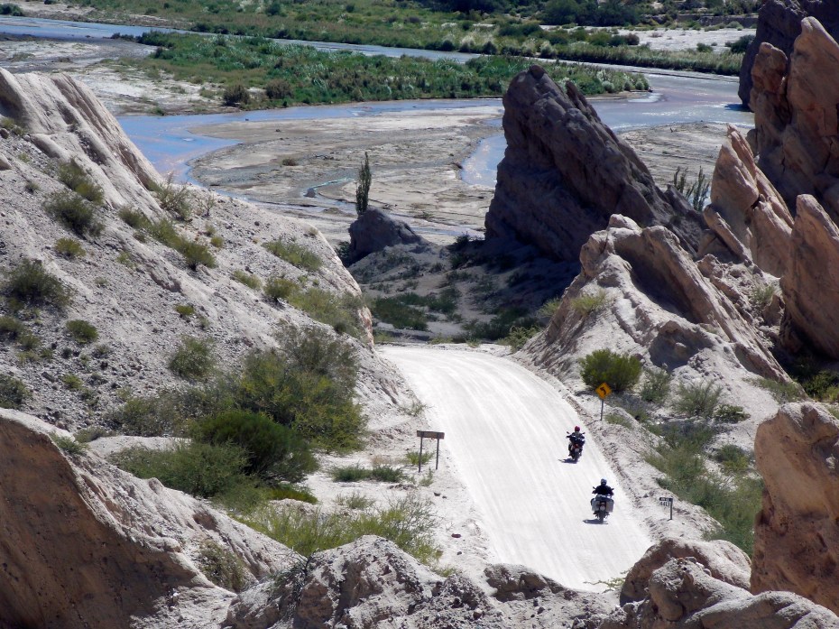 We saw many motorcycles in the canyons of the second day.