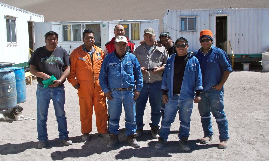 Some of our lunch hosts, with Sebastian in the back.