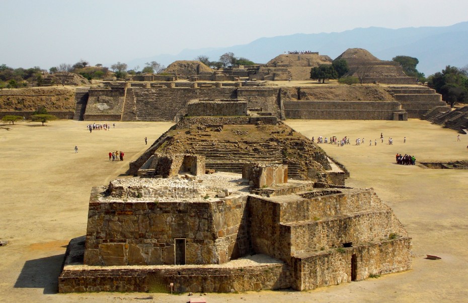 The structure in the foreground is the Monte Alban observatory.