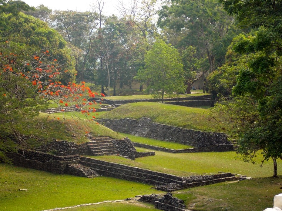 The MesoAmerican ballgame stadium in Palenque, where winning could cost you your head.