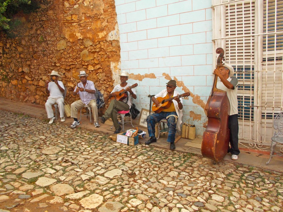 Live music is everywhere, including in the streets.