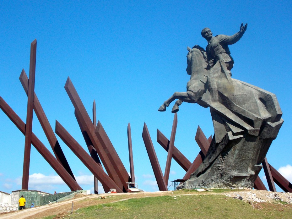 The machetes at this plaza in Santiago de Cuba send a definite message.