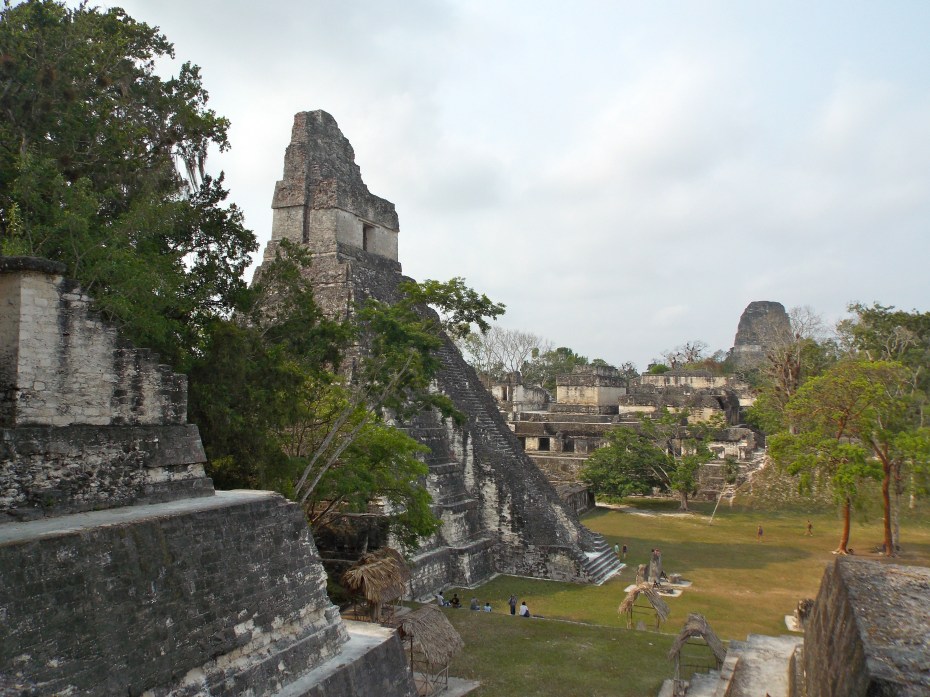 Temple One at Tikal, from the main acropolis.